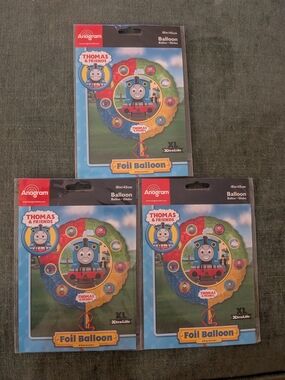 Thomas Train & Friends Anagram XtraLife Foil Mylar Balloon Birthday 18" 2007 NEW